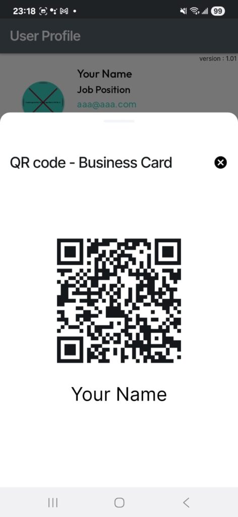 CardySync QR sharing